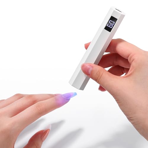 SAVILAND Portable UV Nail Lamp - Rechargeable, Dual Timer, Fast Curing