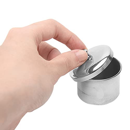 3-Piece Stainless Steel Acrylic Liquid & Powder Nail Art Container Set