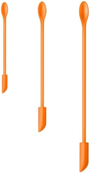 Silicone Spatula Set - 3-Piece Mini Scraper Tool for Makeup, Food & Beauty | Multi-Size for Jars & Containers