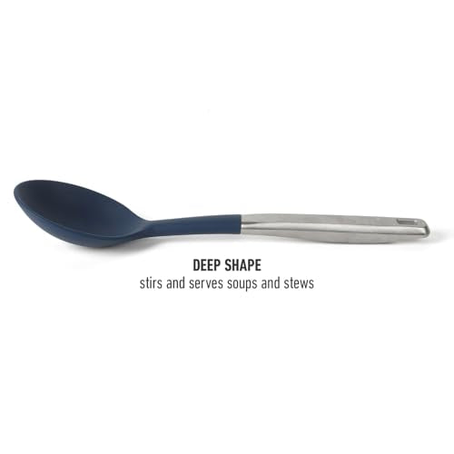 Calphalon Silicone-Tipped Cooking Spoon - High-Heat Resistant Stainless Steel