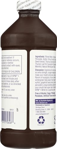 Heritage Store Hydrogen Peroxide Mouthwash - Natural Whitening & Fresh Breath, 16 fl oz