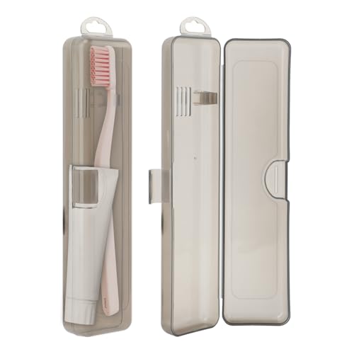 NINEFOX Travel Toothbrush Case - 2 Pack, Portable & Durable