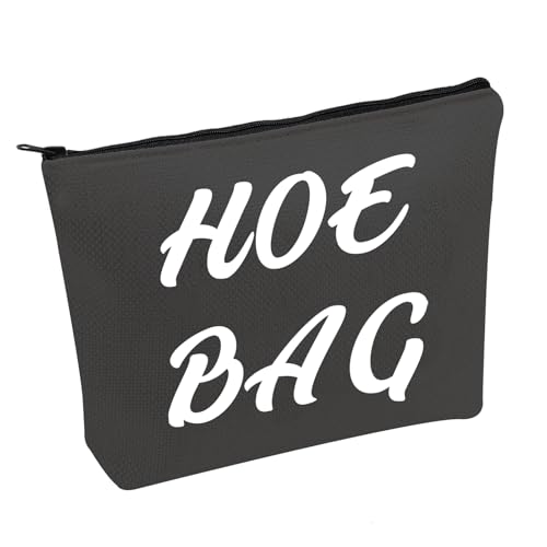 Funny "Hoe Bag" Canvas Cosmetic Pouch - Hilarious Gag Gift for Women