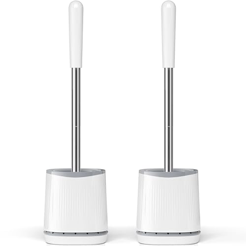 TRENTI Toilet Brush and Holder Set - Compact Wall-Mounted Design