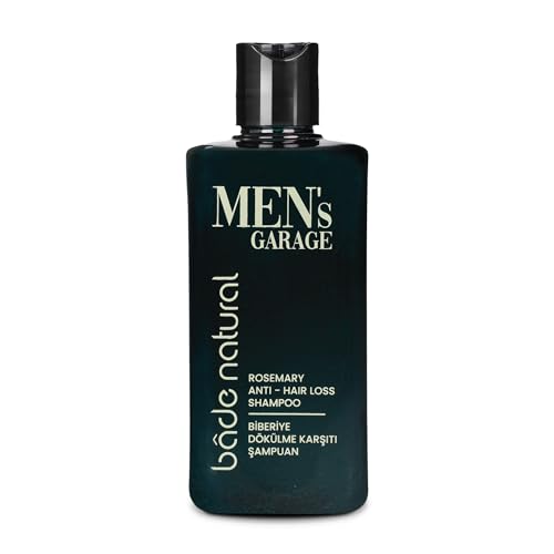 Bade Natural Men’s Garage Rosemary Hair Strengthening Shampoo – 10.14 fl oz – Biotin & Aloe Vera Formula