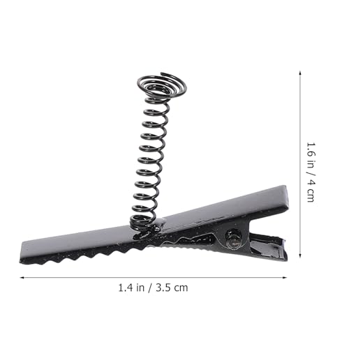 DOITOOL 100Pcs Black Alligator Hair Clips for DIY Crafting