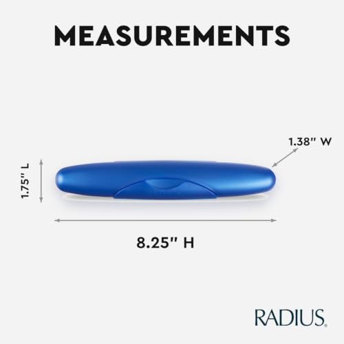 RADIUS 3-Piece Travel Case Kit - BPA-Free Toothbrush, Soap & Razor Storage