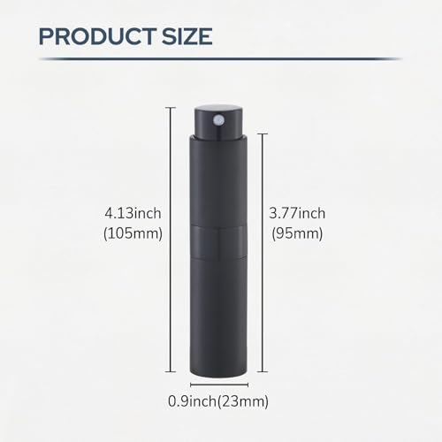 Fusupak Refillable Perfume Atomizer Spray Bottle 8ml - Multi Color 8pcs Travel Cologne Dispenser