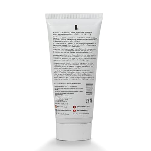 Reshma Beauty Turmeric Face Wash - Brightening & Gentle Cleanser for All Skin Types
