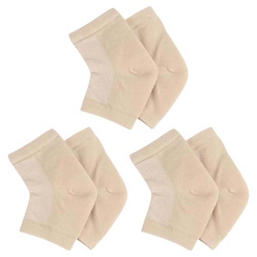 Moisturizing Gel Heel Socks - 3 Pairs for Cracked Heels