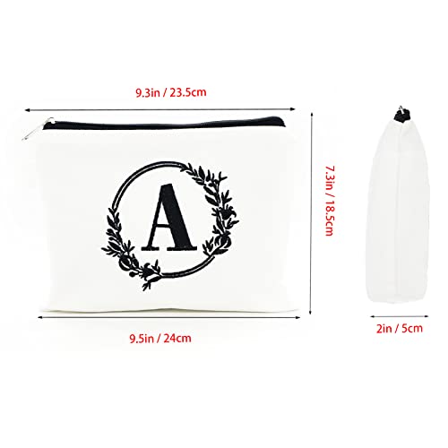 Personalized Embroidered Cosmetic Bag for Women - Gift for Bridesmaids, Mom, Friends
