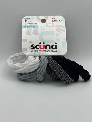 Scunci No Damage Ponytailers - 8 Metal-Free Hair Ties