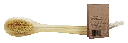Baudelaire Cedar Complexion Brush - Soft Boar Bristles, Yellow
