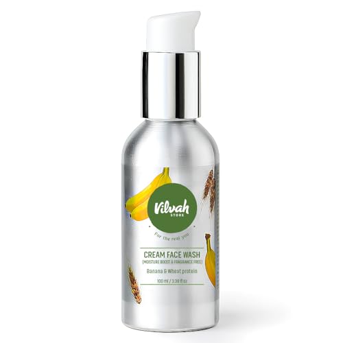 Vilvah Store Fragrance-Free Face Wash for Sensitive & Dry Skin, 100ml