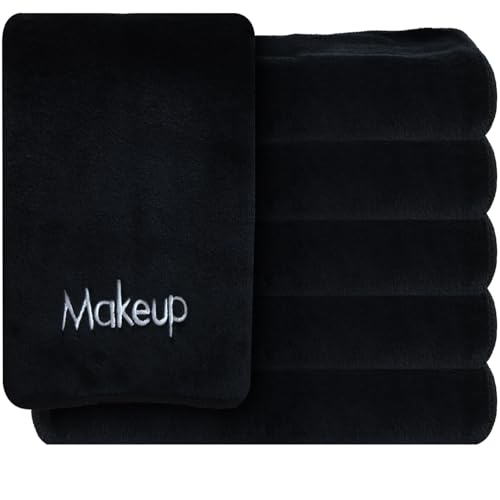 Vnoss Microfiber Makeup Remover Towels - Pack of 6, 13x13 in