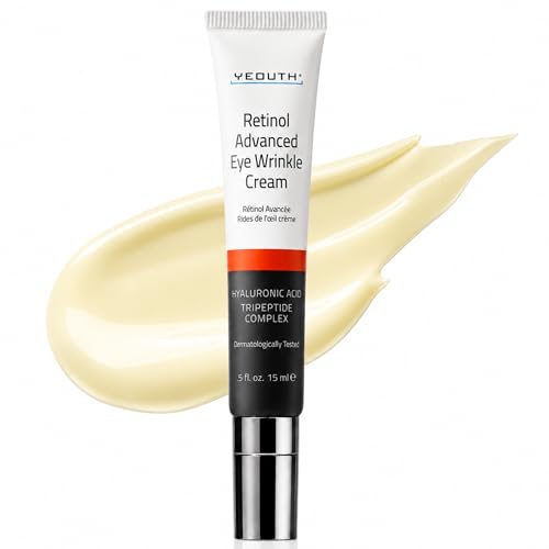 YEOUTH Retinol Eye Cream 0.5 Fl Oz with Hyaluronic Acid