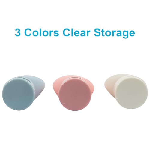 3-Pack 60ml Travel Bottles - Leakproof, Squeezable Containers for Shampoo & Lotion