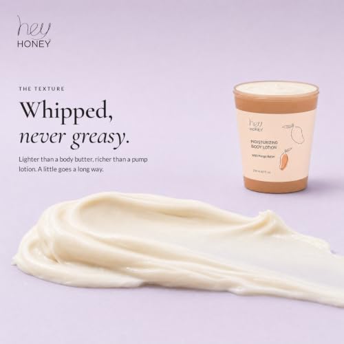 Hey Honey Mango & Honey Water-Free Body Lotion with Hyaluronic Acid & Ceramides - 6.7 oz