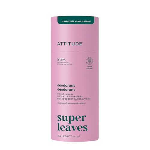 BIO SPECTRA ATTITUDE 48H Plastic-Free Deodorant with Coconut & Wild Berries, Vegan & Natural