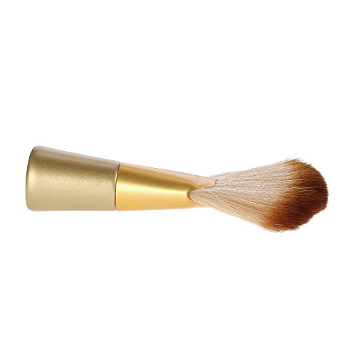 Anself Soft Neck Duster Brush - Gold Fan-Shaped Barber Hair Sweep