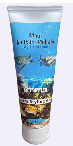Reef Safe Maui Hair Styling Gel with Shine & Body - Ocean Friendly, Color Safe