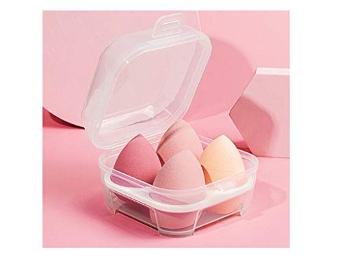 Sinen 4-Piece Makeup Sponge Set for Wet & Dry Use with Holder