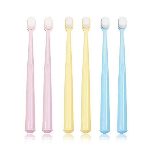 EasyHonor Extra Soft Kids Toothbrush for Ages 4-12, 6-Pack