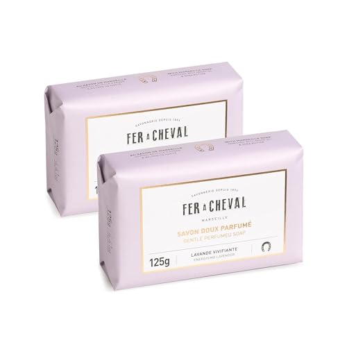 Energizing Lavender Organic Soap Bars - Moisturizing Body Wash, 125g, Pack of 2
