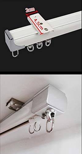 3-Piece Aluminum Ceiling Mount Brackets for Curtain Tracks
