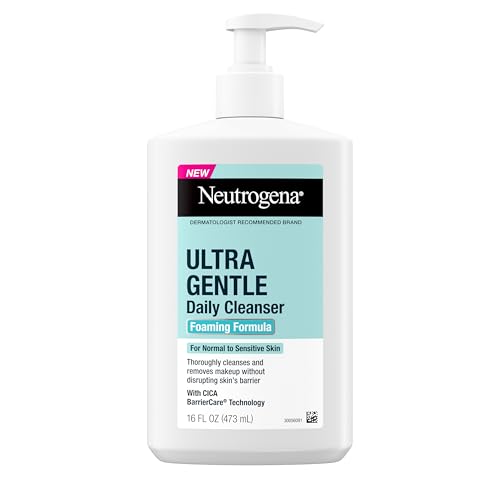 Neutrogena Ultra Gentle Foaming Facial Cleanser, 16 fl. oz - Fragrance Free for Sensitive Skin
