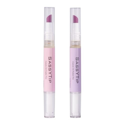 SASSYTIP 2-in-1 Cuticle Pusher and Nourishing Oil Pen for Nail Care