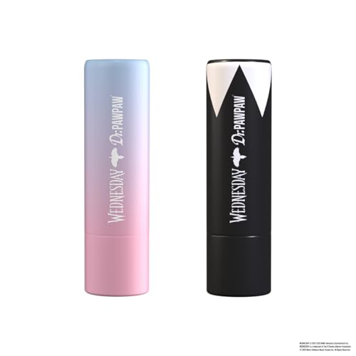 Dr. PawPaw Original Balm Ophelia Hall Lip Balm Set – Sheer Plum & Pink, Natural Hydrating Moisturizers, 2 pcs