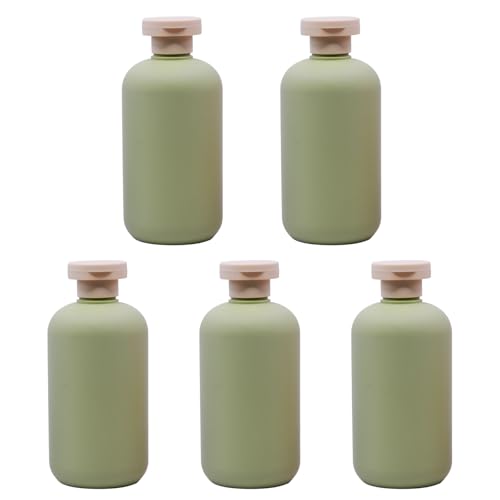 YXQ 10oz Refillable Travel Squeeze Bottles - Leak-Proof Plastic Containers, 5Pk