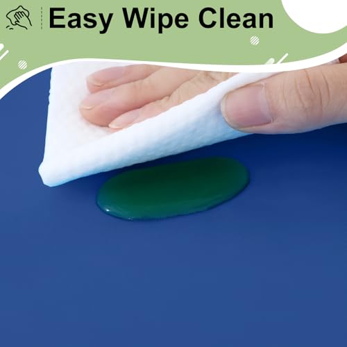 3 Pack Navy Dot Disposable Tablecloths, 54x108 Inch Waterproof