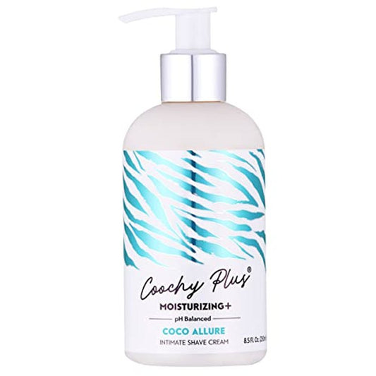 Coochy Plus Intimate Shaving Cream COCO ALLURE For Pubic, Bikini Line, Armpit and more - Rash-Free With Patent-Pending MOISTURIZING+ Formula ? Prevents Razor Burns & Bumps, In-Grown Hairs, Itchiness