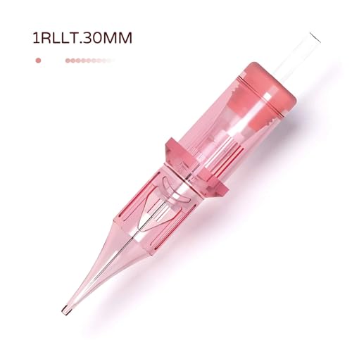 PMUBEAUTY 20Pcs Disposable Tattoo Cartridge Needles 1RL 0.30mm Round Liner