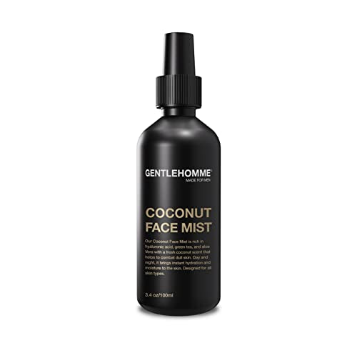 Gentlehomme Coconut Face Mist for Men - Hydrating Facial Spray 3.4oz