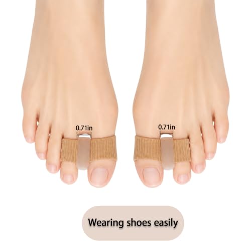 NUGRXIS L Breathable Gel Bunion Corrector Toe Separators 2 Pack for Adults