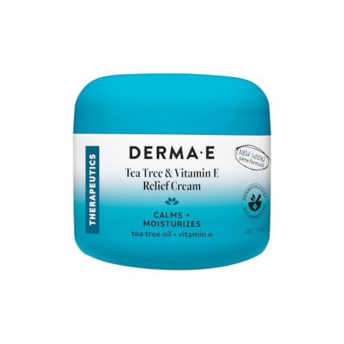Derma E Tea Tree & Vitamin E Relief Moisturizing Cream - 4 Oz
