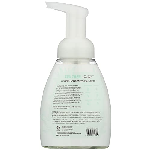 Essentials Glycerin Foaming Hand Soap with Tea Tree - 8 fl oz, Pack of 2
