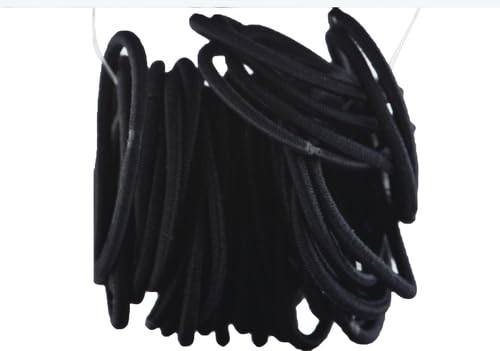 Goody Ouchless Hair Elastics - Soft & Durable Black Hair Ties | 36 Count Pack