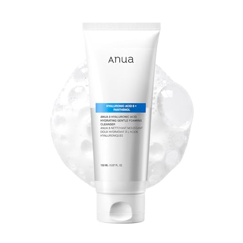 ANUA Hydrating Foaming Cleanser with Hyaluronic Acid, 5.07 fl oz