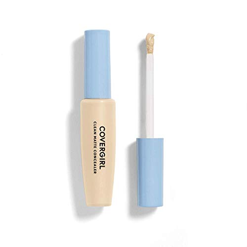 COVERGIRL Clean Matte Concealer Fair 110 Pack of 2, Oil-Free, Lightweight, 0.37 Fl Oz