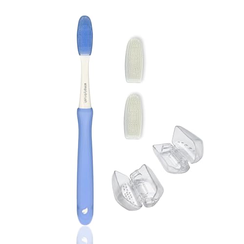 Ultra-Soft Toothbrush for Sensitive Gums with 2 Reusable Heads