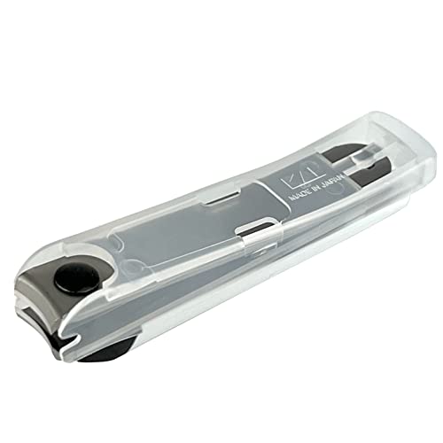 KAI Nail Clippers Type 001S - Stainless Steel Fingernail & Toenail Clipper with Catcher & File - Made in Japan