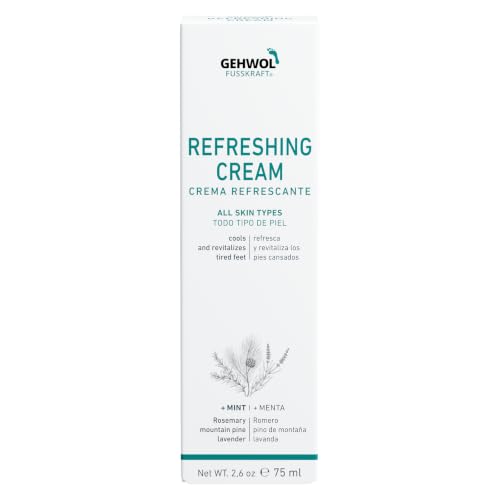 GEHWOL Refreshing Foot Cream - Cooling Mint Moisturizer for Tired Feet (75ml)