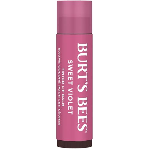Burt's Bees Tinted Lip Balm Pack of 2 - Sweet Violet Natural Moisturizer, 0.3 oz