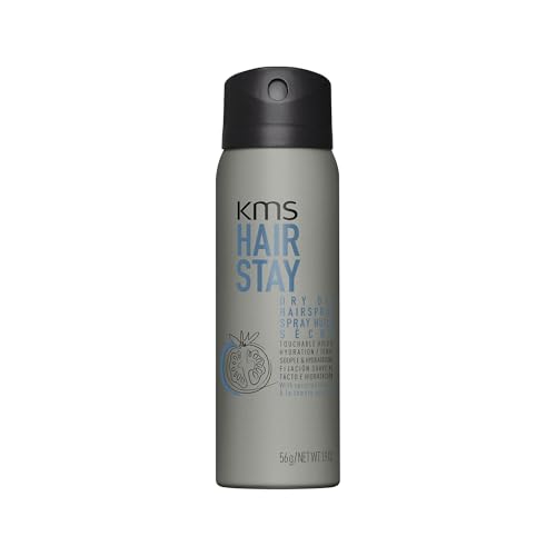 KMS HairStay Dry Oil Hairspray - 72h Anti-Frizz & Shine, 1.9 oz