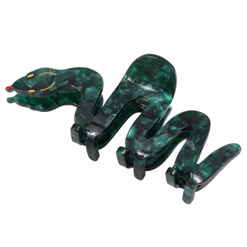Green Snake Acetate Hair Claw Clip for Women Girls Personalised Gift