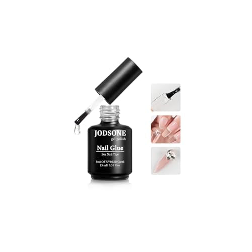 JODSONE 15ml Nail Glue Gel - 4 in 1 Long Lasting Adhesive